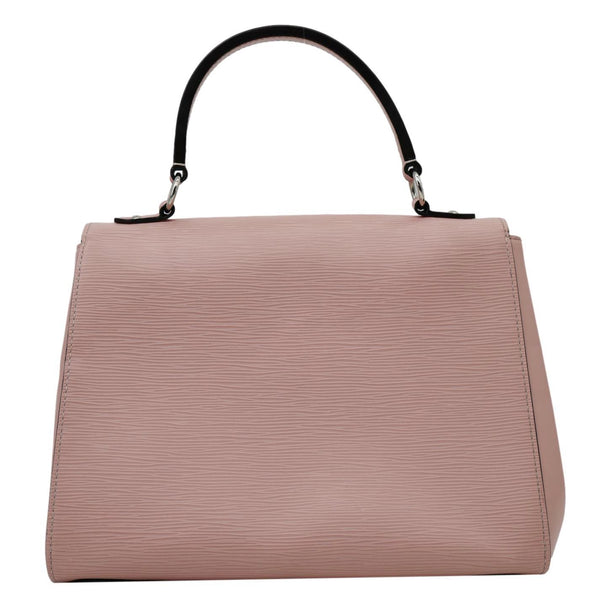 LOUIS VUITTON Cluny MM Epi Leather Top Handle Crossbody Bag Rose Ballerine