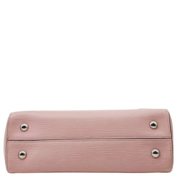 LOUIS VUITTON Cluny MM Epi Leather Top Handle Crossbody Bag Rose Ballerine