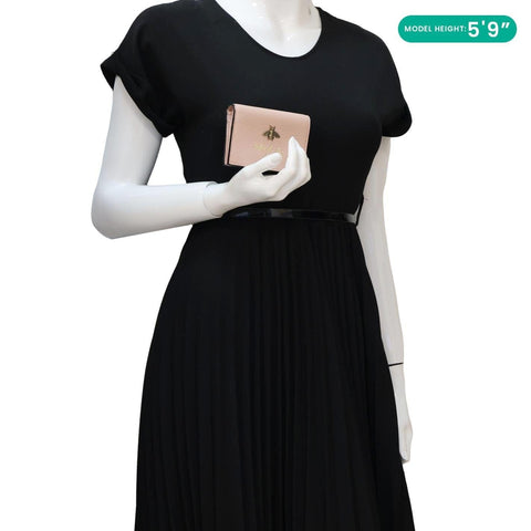 GUCCI Cellarius Blind for Love Animalier Leather Card Case Pink 460185