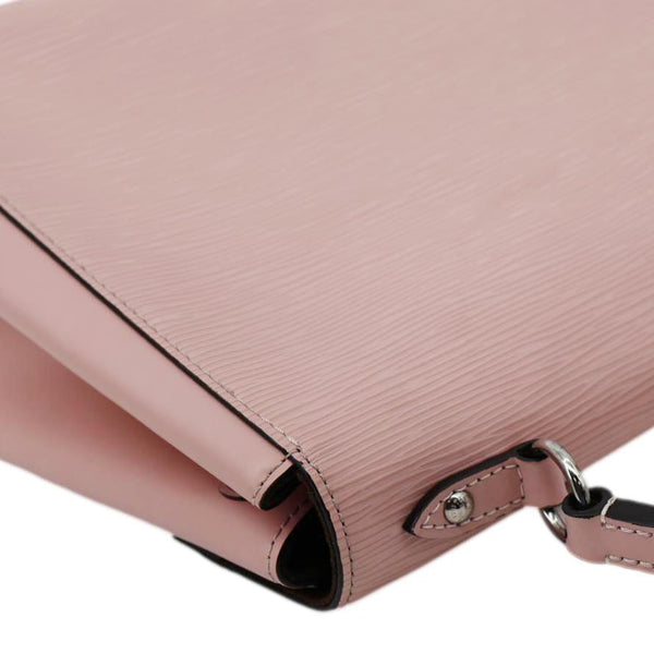 LOUIS VUITTON Cluny MM Epi Leather Top Handle Crossbody Bag Rose Ballerine