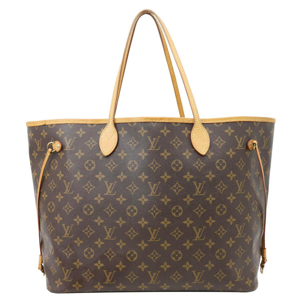LOUIS VUITTON Neverfull GM Monogram Canvas Tote Bag Brown