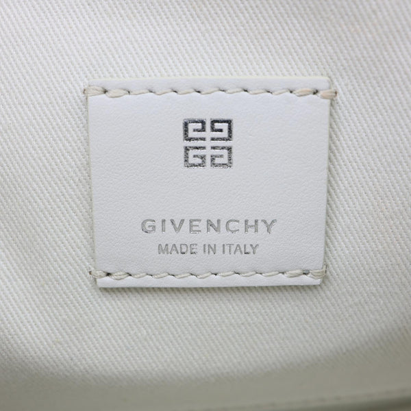 GIVENCHY Antigona Small 4G Embroidered Denim Crossbody Bag Blue