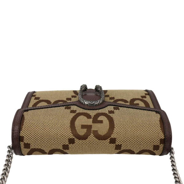GUCCI Dionysus GG Jumbo Canvas Crossbody Bag Beige 401231