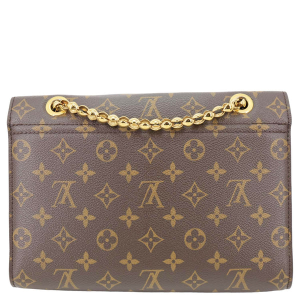 LOUIS VUITTON Victoire Monogram Canvas Shoulder Crossbody Bag Black