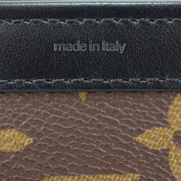 LOUIS VUITTON Gaston Wearable Monogram Macassar Canvas Wallet Crossbody Bag Brown
