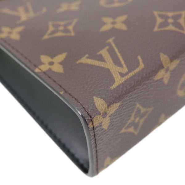 LOUIS VUITTON Gaston Wearable Monogram Macassar Canvas Wallet Crossbody Bag Brown