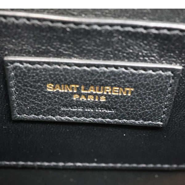 YVES SAINT LAURENT Cassandra Mini Leather Shoulder Bag Beige