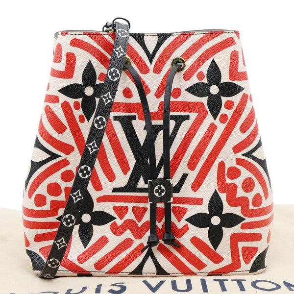 LOUIS VUITTON Crafty NeoNoe MM Monogram Canvas Shoulder Bag Red