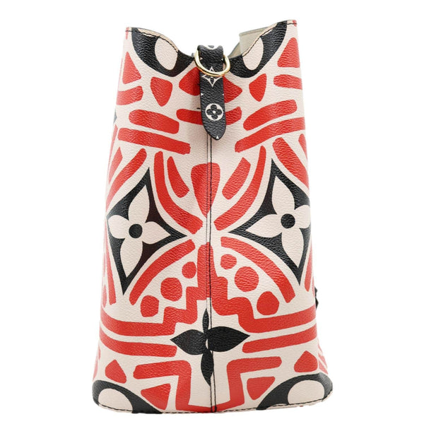 LOUIS VUITTON Crafty NeoNoe MM Monogram Canvas Shoulder Bag Red