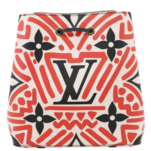 LOUIS VUITTON Crafty NeoNoe MM Monogram Canvas Shoulder Bag Red