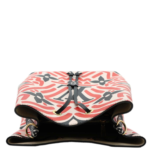 LOUIS VUITTON Crafty NeoNoe MM Monogram Canvas Shoulder Bag Red