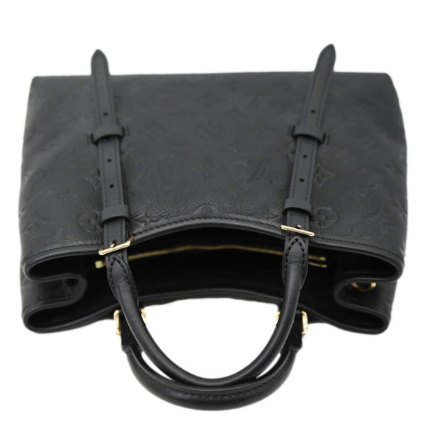 LOUIS VUITTON Babylone PM Monogram Empreinte Leather Tote Bag Black