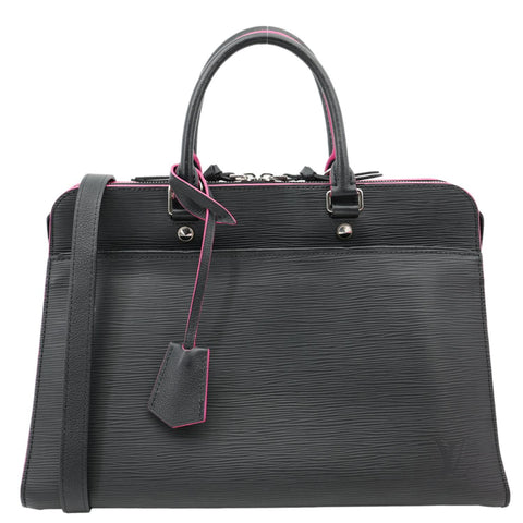 LOUIS VUITTON Vaneau GM Epi Leather Shoulder Bag Black