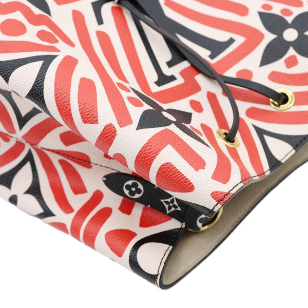 LOUIS VUITTON Crafty NeoNoe MM Monogram Canvas Shoulder Bag Red