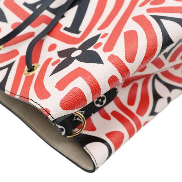 LOUIS VUITTON Crafty NeoNoe MM Monogram Canvas Shoulder Bag Red