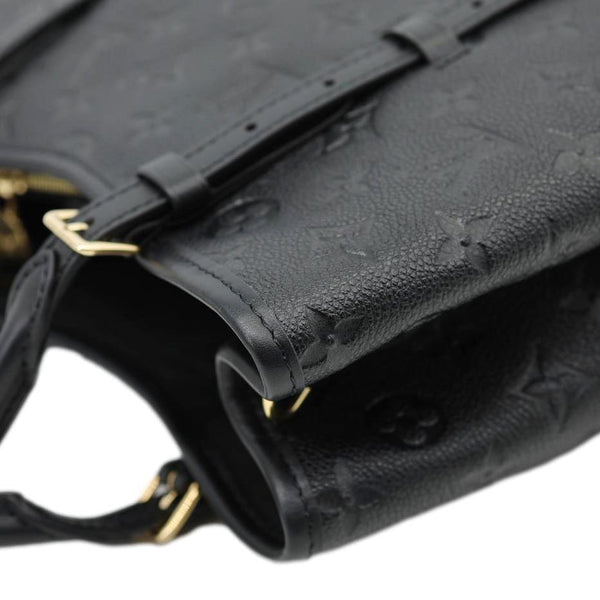 LOUIS VUITTON Babylone PM Monogram Empreinte Leather Tote Bag Black