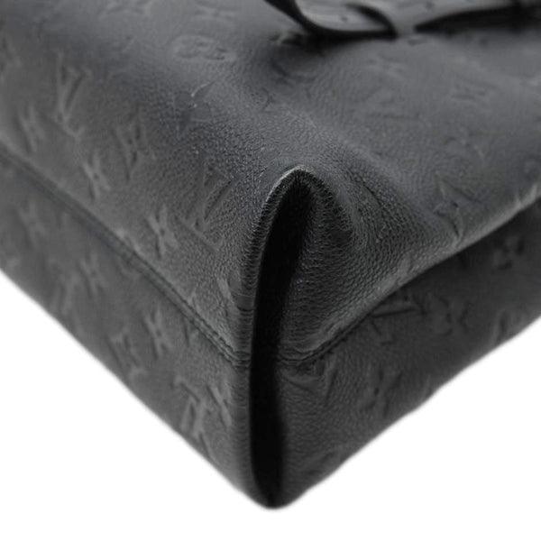 LOUIS VUITTON Babylone PM Monogram Empreinte Leather Tote Bag Black