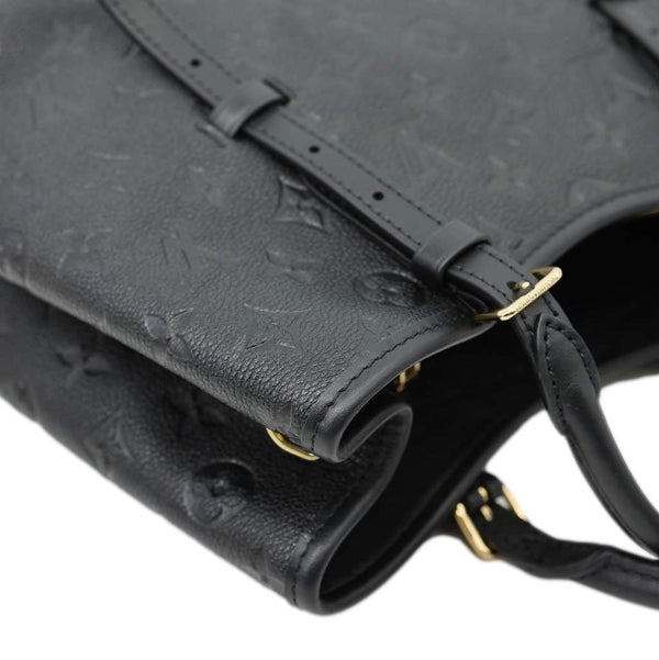 LOUIS VUITTON Babylone PM Monogram Empreinte Leather Tote Bag Black