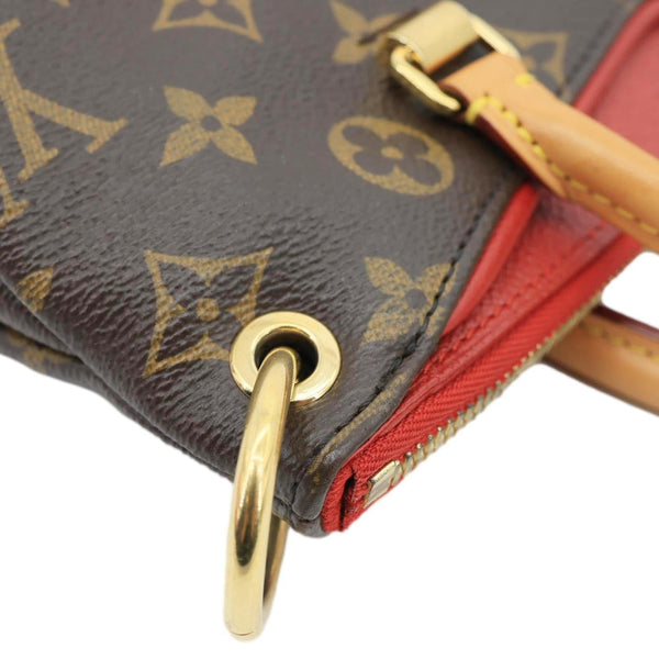 LOUIS VUITTON Pallas BB Monogram Canvas Shoulder Bag Brown