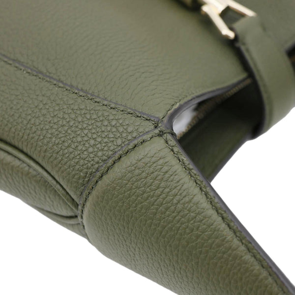 GUCCI Jackie 1961 Medium Leather Shoulder Bag Forest Green 810232