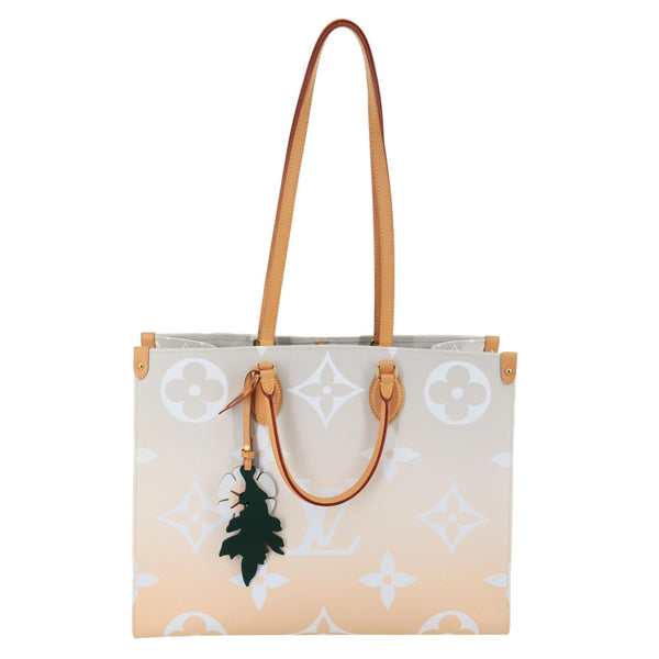LOUIS VUITTON OnTheGo GM By The Pool Monogram Giant Canvas Tote Bag Peach