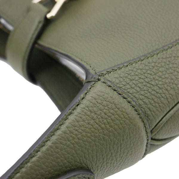 GUCCI Jackie 1961 Medium Leather Shoulder Bag Forest Green 810232