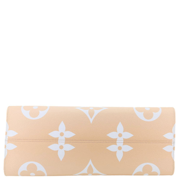 LOUIS VUITTON OnTheGo GM By The Pool Monogram Giant Canvas Tote Bag Peach