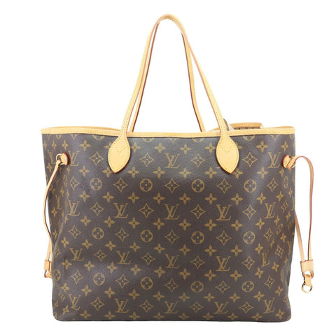 LOUIS VUITTON Neverfull GM Monogram Canvas Tote Bag Brown