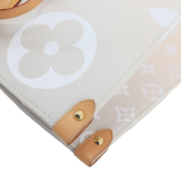 LOUIS VUITTON OnTheGo GM By The Pool Monogram Giant Canvas Tote Bag Peach