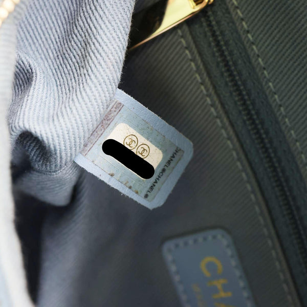 CHANEL Business Affinity Quilted Caviar Leather Waist Bag Blue