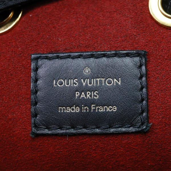 LOUIS VUITTON NeoNoe MM Monogram Empreinte Tote Bag Black Bicolor