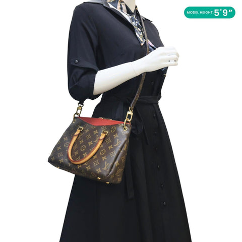 LOUIS VUITTON Pallas BB Monogram Canvas Shoulder Bag Brown