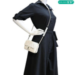 CHANEL My Precious Pearls Chain Flap Small Quilted Lambskin Leather Crossbody Bag White