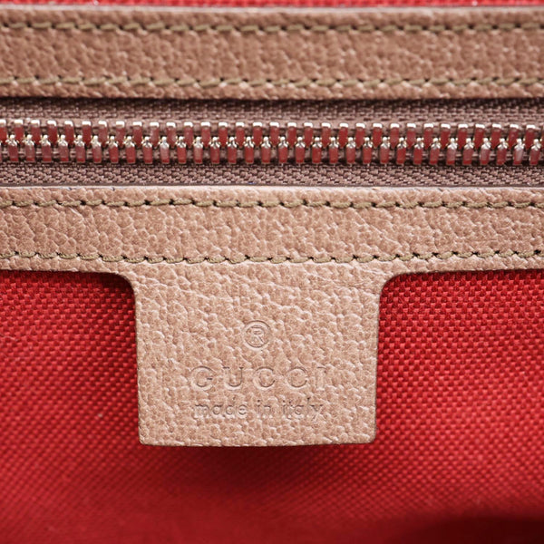 GUCCI Buckle GG Supreme Canvas Tote Shoulder Bag Beige 626356