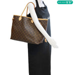 LOUIS VUITTON Neverfull GM Monogram Canvas Tote Bag Brown