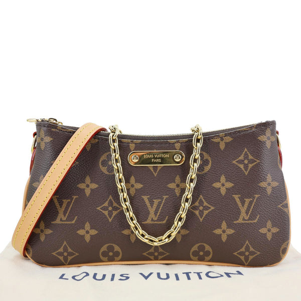 LOUIS VUITTON Liv Pochette Monogram Canvas Shoulder Bag Brown