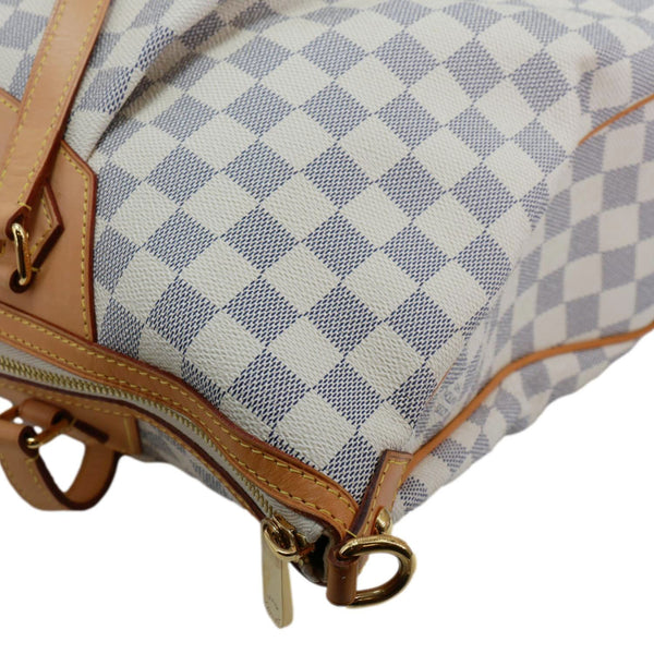 LOUIS VUITTON Siracusa GM Damier Azur Shoulder Bag White