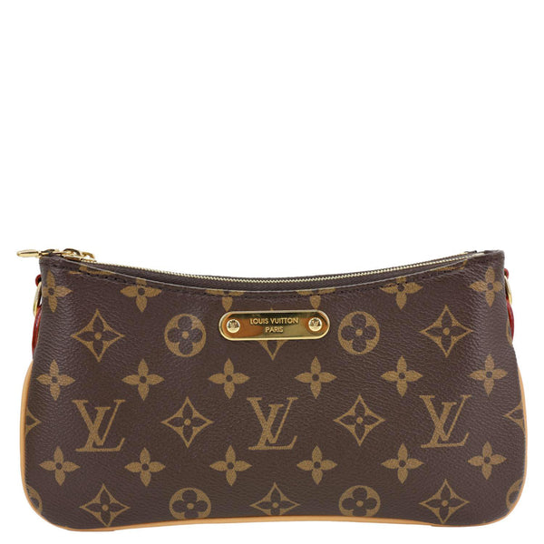 LOUIS VUITTON Liv Pochette Monogram Canvas Shoulder Bag Brown