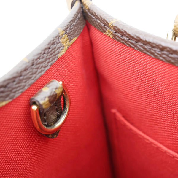 LOUIS VUITTON Onthego PM Giant Monogram Reverse Canvas Shoulder Bag Brown