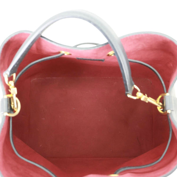 LOUIS VUITTON NeoNoe MM Monogram Empreinte Tote Bag Black Bicolor