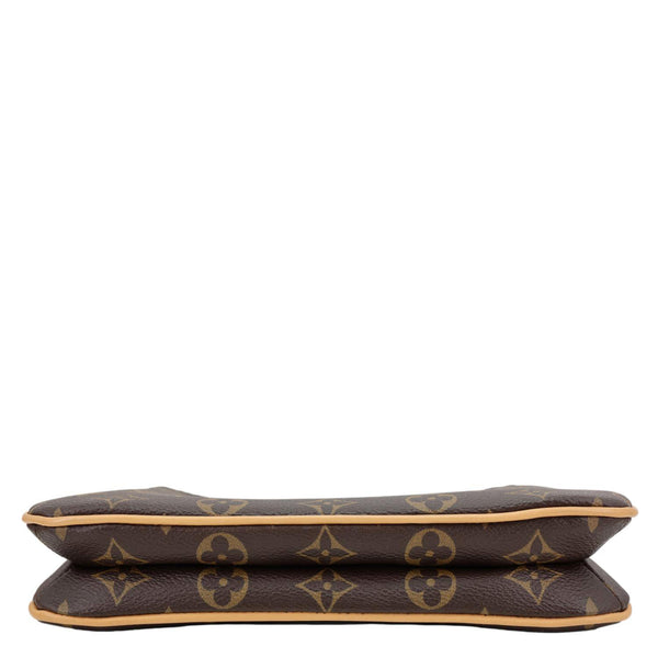 LOUIS VUITTON Liv Pochette Monogram Canvas Shoulder Bag Brown