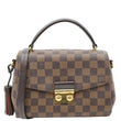 LOUIS VUITTON Croisette Damier Ebene Crossbody Bag Brown