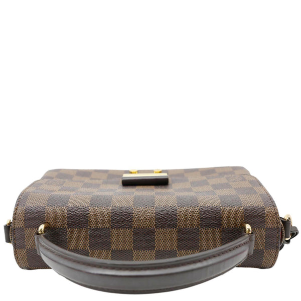 LOUIS VUITTON Croisette Damier Ebene Crossbody Bag Brown