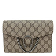 GUCCI Dionysus GG Supreme Crossbody Chain Wallet Beige 401231