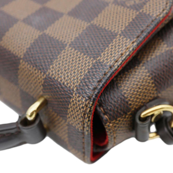 LOUIS VUITTON Croisette Damier Ebene Crossbody Bag Brown