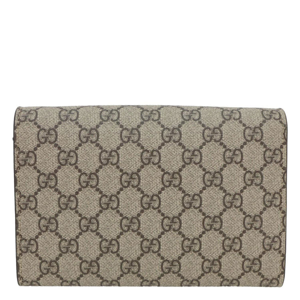 GUCCI Dionysus GG Supreme Crossbody Chain Wallet Beige 401231