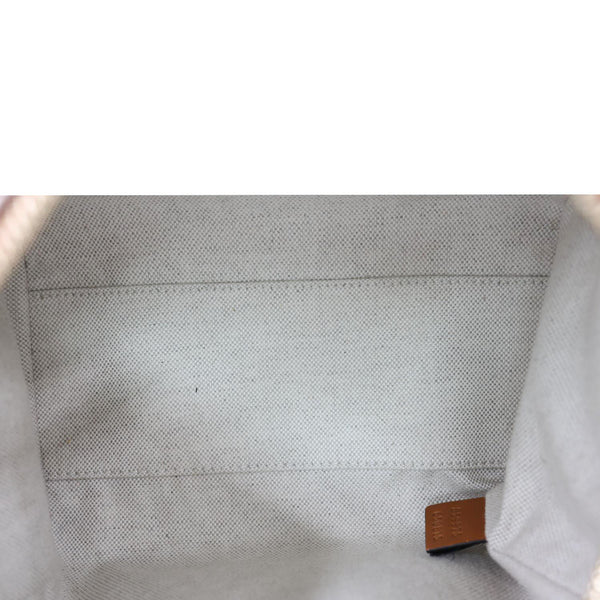 GUCCI Mini GG Denim Calfskin Web Satchel Bag Light Blue 859975