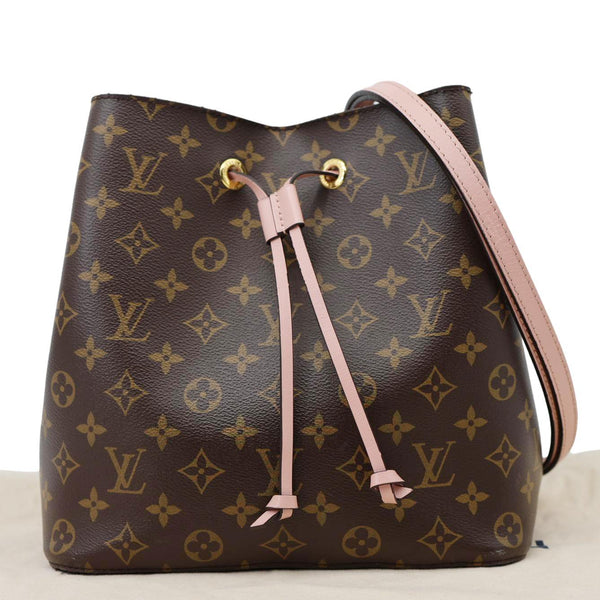 LOUIS VUITTON Neonoe MM Monogram Canvas Shoulder Bag Pink