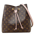 LOUIS VUITTON Neonoe MM Monogram Canvas Shoulder Bag Pink