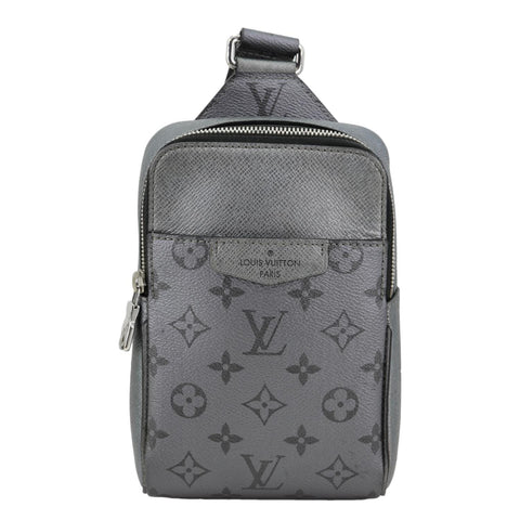 LOUIS VUITTON Outdoor Slingbag Monogram Taigarama Crossbody Bag Grey